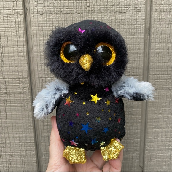 Ty Rainbow and Black Plush Owl Toy Set - Picture 10 of 16